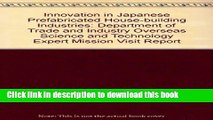 Ebook Innovation in Japanese Prefabricated House-building Industries: Department of Trade and