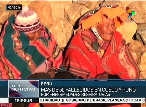 Perú: ola de frío deja más de 50 muertos en Cusco y Puno