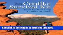 Books Conflict Survival Kit: Tools for Resolving Conflict at Work (2nd Edition) Free Online
