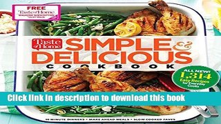 Ebook Taste of Home Simple   Delicious Cookbook: ALL-NEW 1,357 easy recipes for today s family