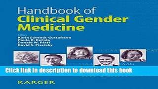 Read Handbook of Clinical Gender Medicine Ebook Free