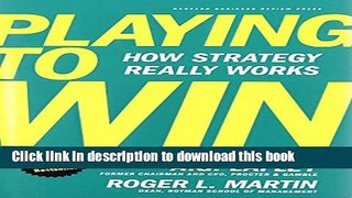 Books Playing to Win: How Strategy Really Works Full Online