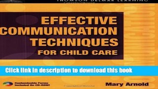 Ebook Effective Communication Techniques for Child Care Free Online