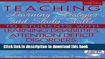 Ebook Teaching Learning Strategies and Study Skills to Students with Learning Disabilities,