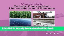 Books Materials in Energy Conversion, Harvesting, and Storage Full Online