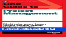 Ebook HBR Guide to Project Management (HBR Guide Series) Full Online