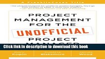 Books Project Management for the Unofficial Project Manager: A FranklinCovey Title Free Online