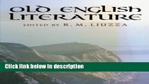 Books Old English Literature: Critical Essays Full Online