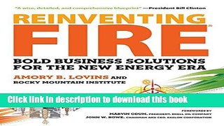 Ebook Reinventing Fire: Bold Business Solutions for the New Energy Era Full Online