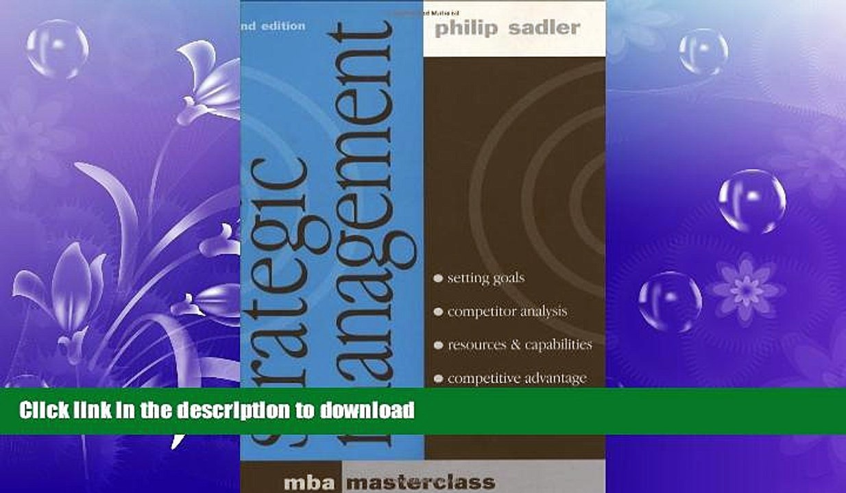 FAVORIT BOOK Strategic Management (MBA Masterclass Series) READ NOW PDF ONLINE