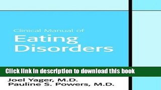 Books Clinical Manual of Eating Disorders Free Online