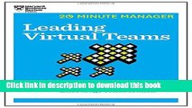 Books Leading Virtual Teams (HBR 20-Minute Manager Series) Free Online