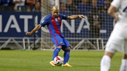 Javier Mascherano y los jóvenes de la cantera valoran la victoria contra el Leicester