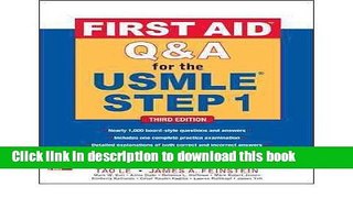 Download  First Aid Q A for the USMLE Step 1, Third Edition  Online KOMP B