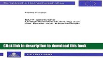 PDF  EDV-gestÃ¼tzte UnternehmensfÃ¼hrung auf der Basis von Kennzahlen: Die Erstellung eines