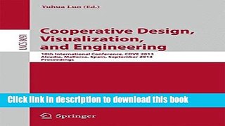 Books Cooperative Design, Visualization, and Engineering: 10th International Conference, CDVE