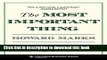 Ebook The Most Important Thing: Uncommon Sense for the Thoughtful Investor (Columbia Business