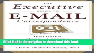 Ebook Executive Guide To E-mail Correspondence Free Download