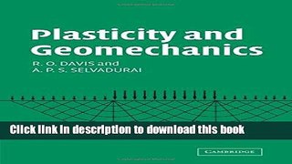 Books Plasticity and Geomechanics Full Download