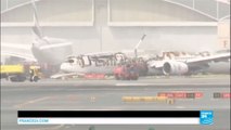 Dubai crash-landing: one firefighter killed after plane catches fire