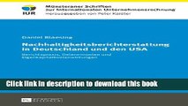 Download  Nachhaltigkeitsberichterstattung in Deutschland und den USA: Berichtspraxis,