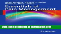 Download  Essentials of Pain Management  Free Books KOMP B