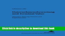 Download  Unternehmensbewertung und Terminal Value: Operative Planung, Steuern und Kapitalstruktur