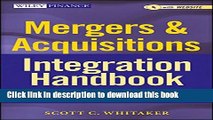 Ebook Mergers   Acquisitions Integration Handbook,   Website: Helping Companies Realize The Full