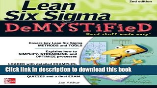 Ebook Lean Six Sigma Demystified, Second Edition Full Online KOMP