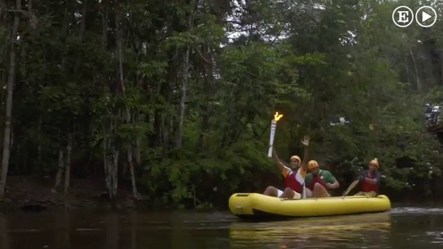 El recorrido de la antorcha olímpica