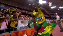Usain Bolt - 6 World Records in 100m (9.72, 9.69, 9.58), 200m (19.30 19.19), 4x100m relay (37.10)