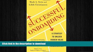 FAVORIT BOOK Successful Onboarding: Strategies to Unlock Hidden Value Within Your Organization