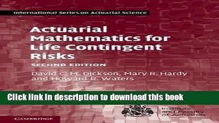 Books Actuarial Mathematics for Life Contingent Risks Full Online KOMP