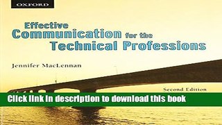 Ebook Effective Communications for the Technical Professions Full Online