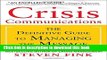 Books Crisis Communications: The Definitive Guide to Managing the Message Free Online