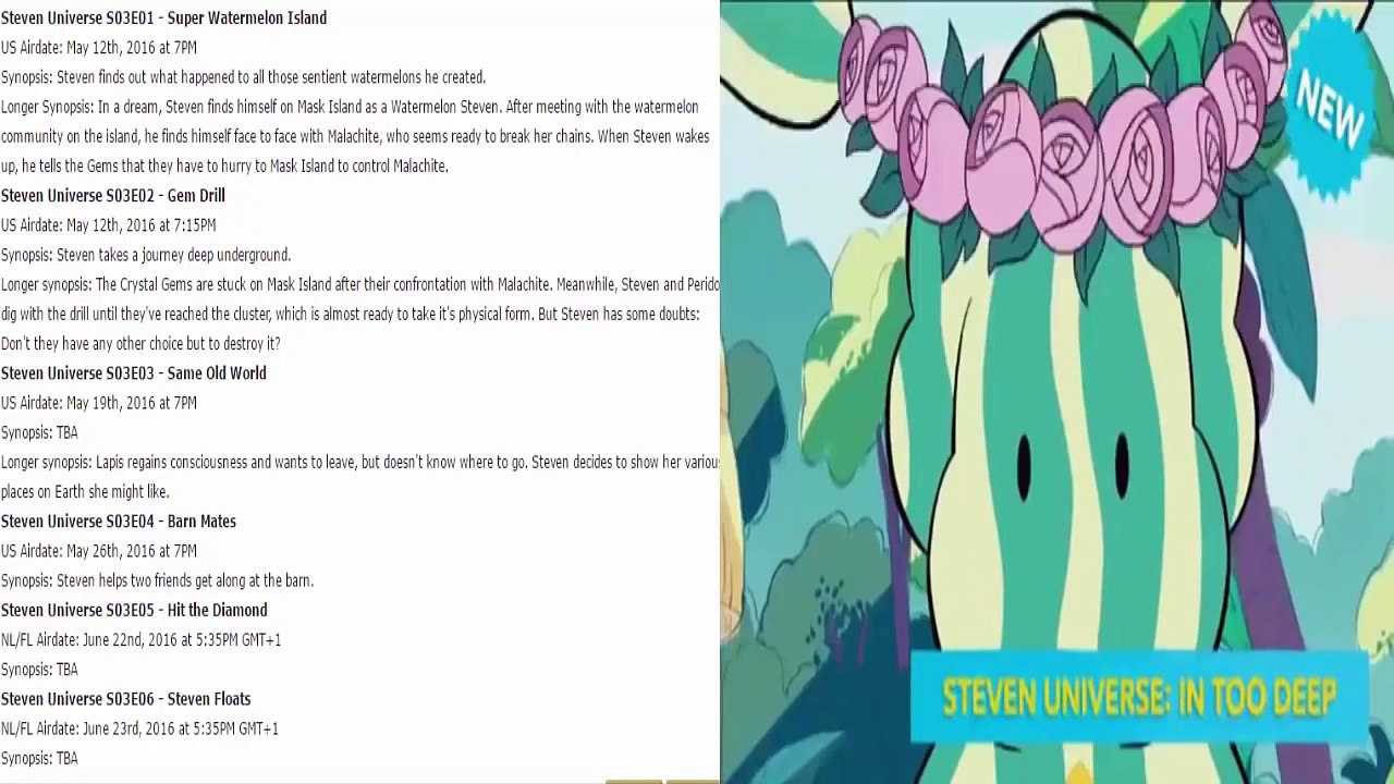 Steven Universe - New Episodes With Descriptions Confirmed For May & June!!!