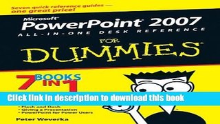 Ebook PowerPoint 2007 All-in-One Desk Reference For Dummies Full Online