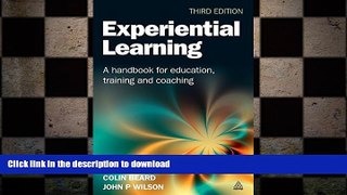 FAVORIT BOOK Experiential Learning: A Handbook for Education, Training and Coaching FREE BOOK ONLINE
