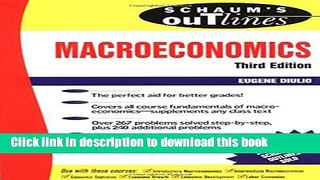 Ebook Schaum s Outline of Macroeconomics Free Download