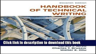 Ebook Handbook of Technical Writing Full Online