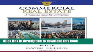 Ebook Commercial Real Estate Analysis and Investments (with CD-ROM) Full Online