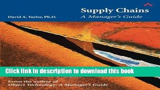 Ebook Supply Chains: A Manager s Guide Free Online