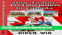 Ebook How To Buy Pre-Foreclosed Listing and Pre-Foreclosure Homes Full Download
