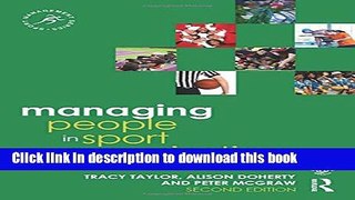 Books Managing People in Sport Organizations: A Strategic Human Resource Management Perspective