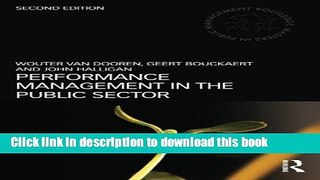 Ebook Performance Management in the Public Sector (Routledge Masters in Public Management) Free