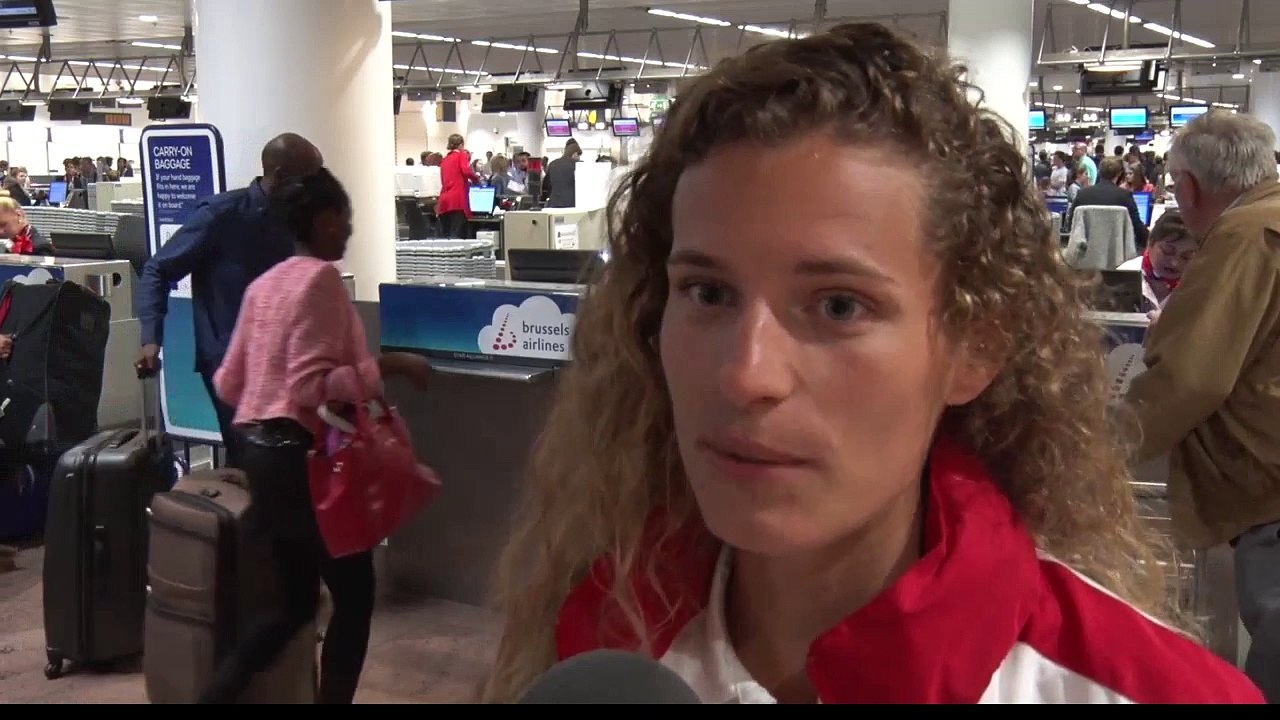 Olivia Borlée avant les Jeux Olympiques de Rio