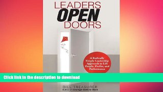 FAVORIT BOOK Leaders Open Doors: A Radically Simple Leadership Approach to Lift People, Profits,