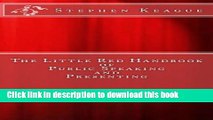 Books The Little Red Handbook of Public Speaking and Presenting Free Online