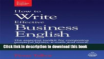 Books How to Write Effective Business English: The Essential Toolkit for Composing Powerful