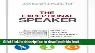 Books The Exceptional Speaker Free Download